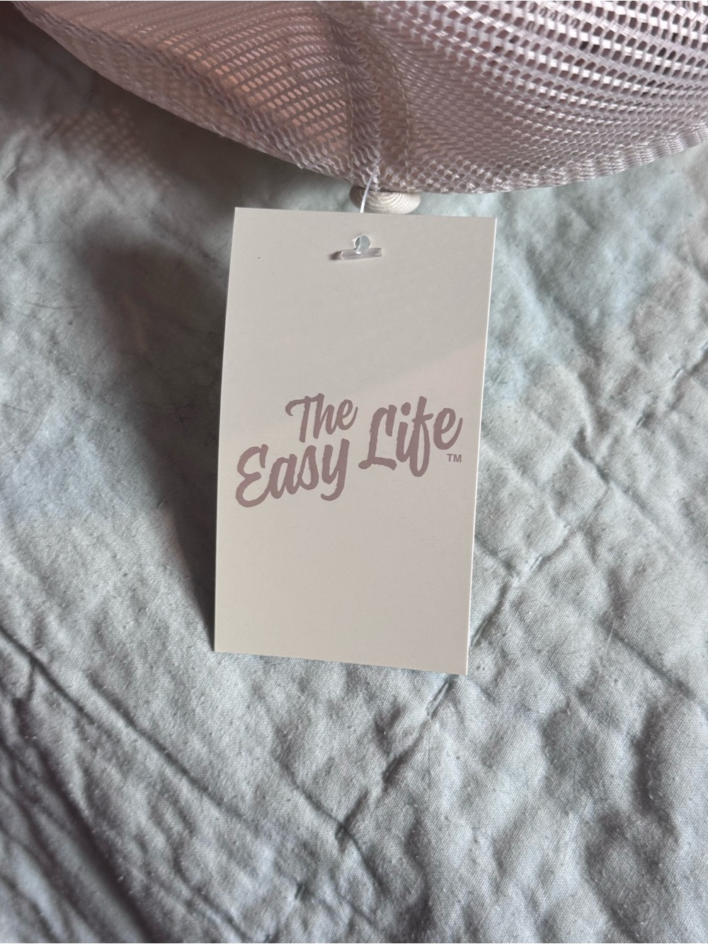 New With Tags “Y’all” Men’s Cut Trucker Hat “The Easy Life” Cream Green - Picture 7 of 7